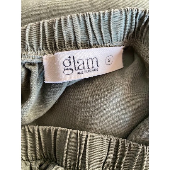 Glam Green Off The Shoulder Tunic Top Size Small - Picture 6 of 7